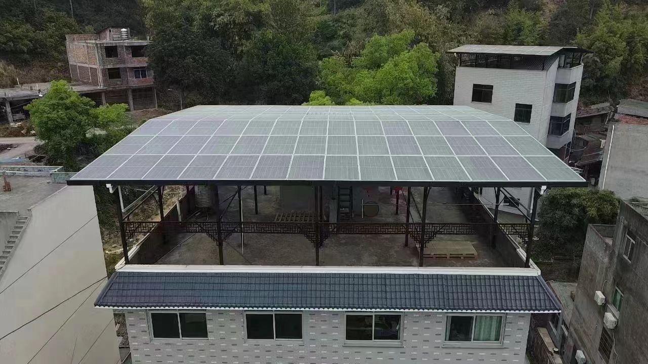 枣阳15kw+10kwh自建别墅家庭光伏储能系统